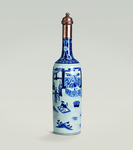 青花人物酒瓶