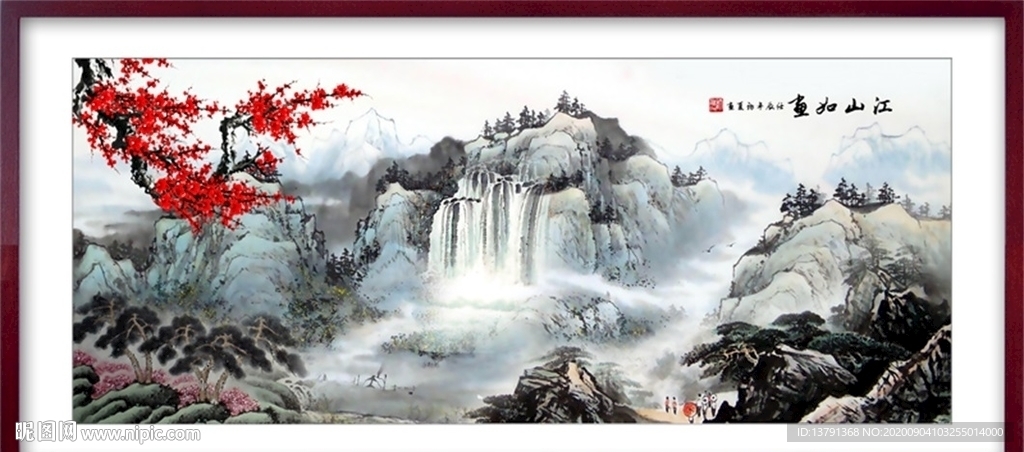 中国风山水风景画装饰画