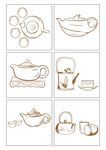 中国风茶壶茶杯茶具