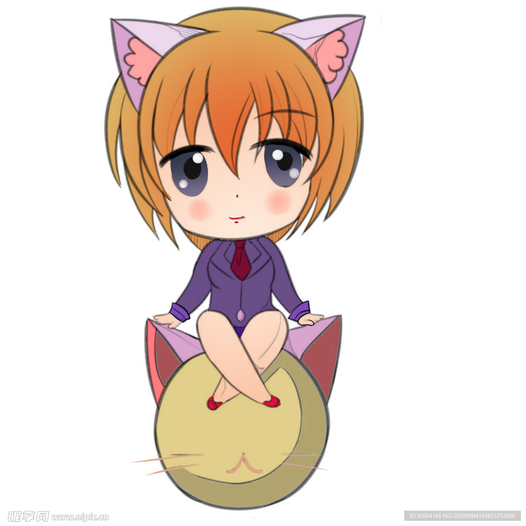 人物女性卡通海报素材