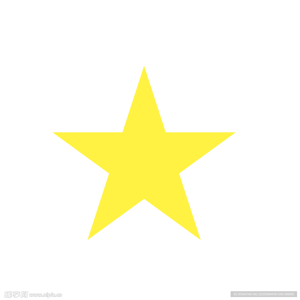 黄色五角星装饰海报素材