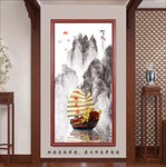 中式山水玄关