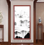 中式山水玄关装饰画