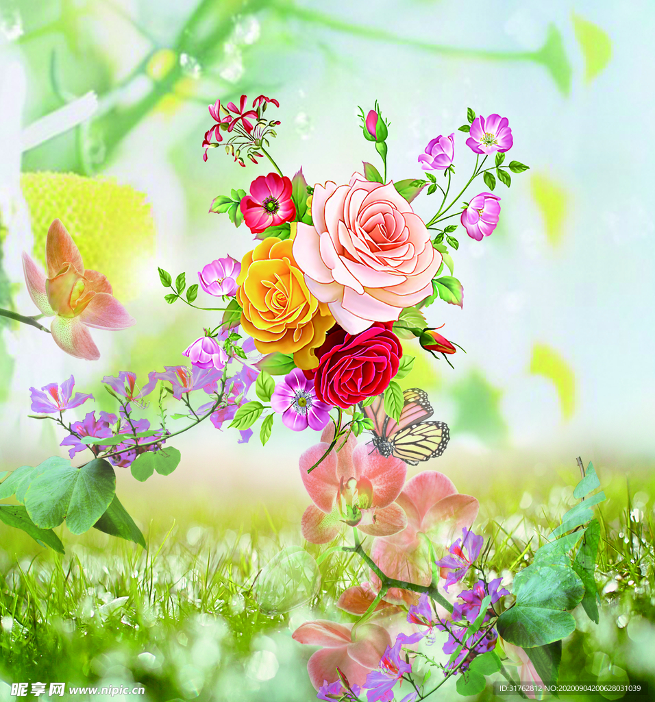 手绘花
