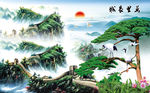 万里长城背景墙