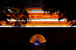 鼓楼夜景鼓楼南面文武盛地