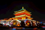 钟楼夜景全景