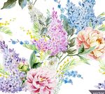 复古手绘花朵