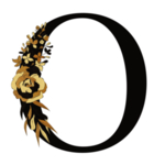 手绘花叶数字