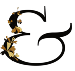 手绘花叶字母