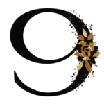 手绘花叶数字