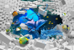 海底世界海洋世界儿童房3D5D