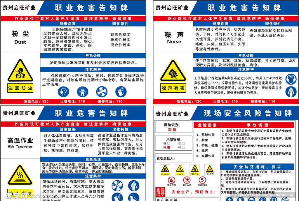 职业危害告知牌