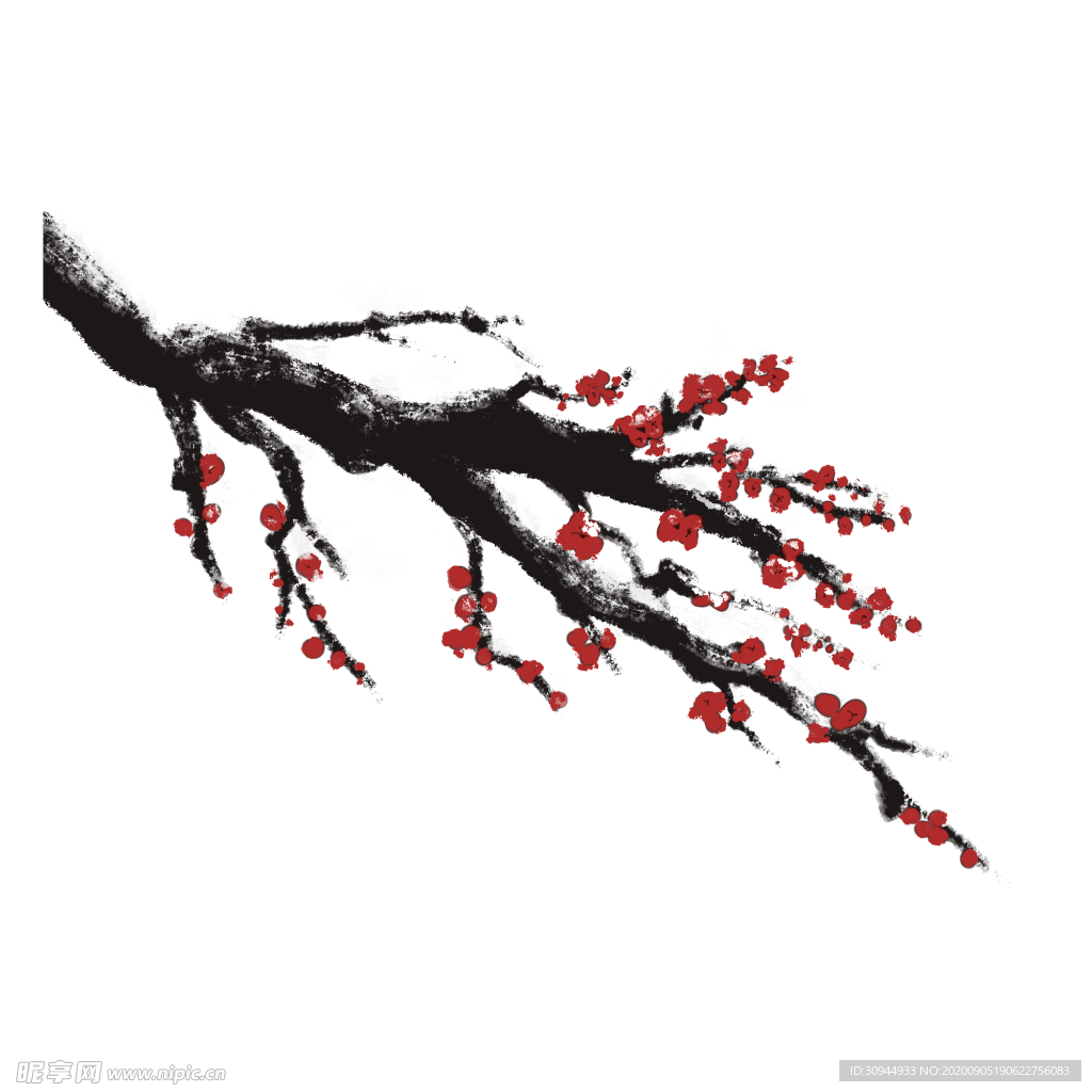 梅花树枝元素