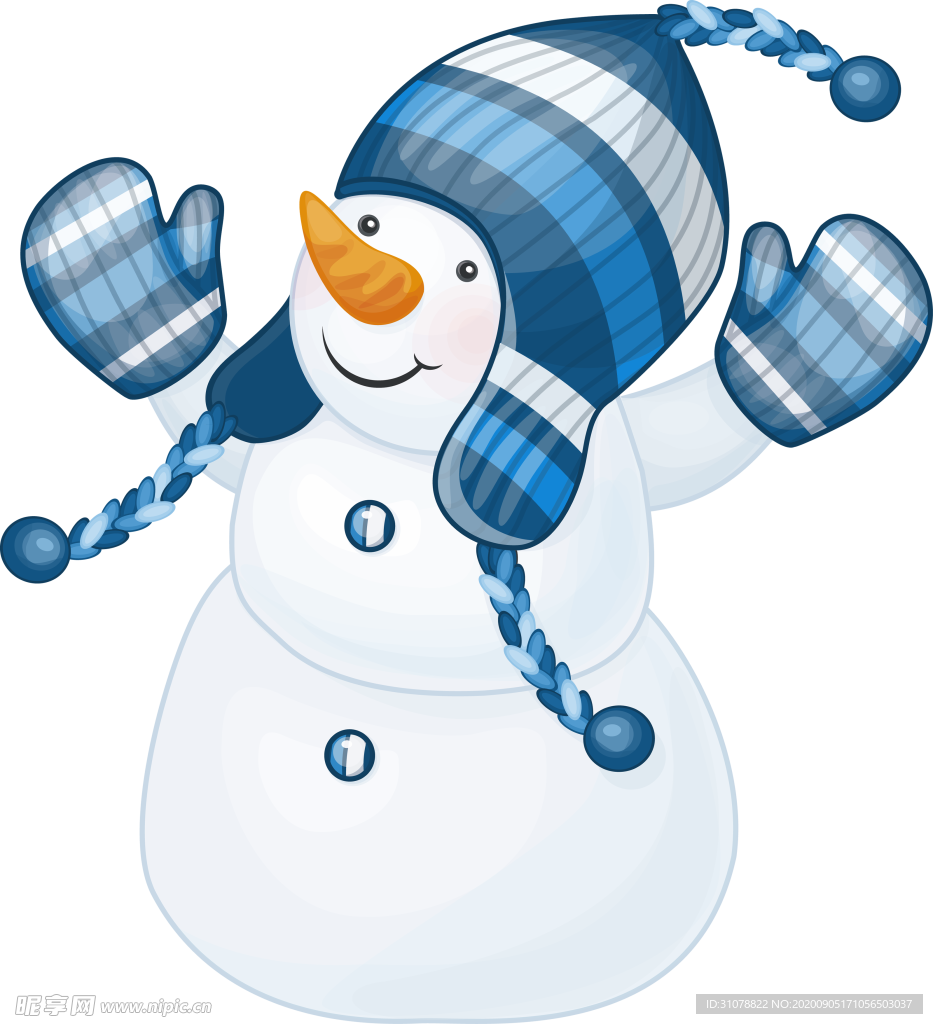 冬天雪人图案