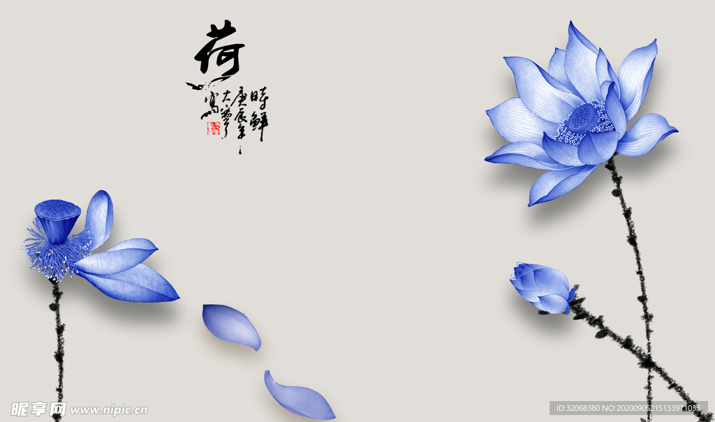 花开富贵装饰画