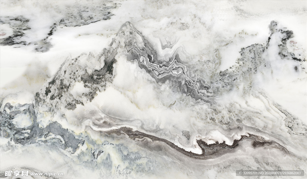 山水画 大理石纹 背景墙