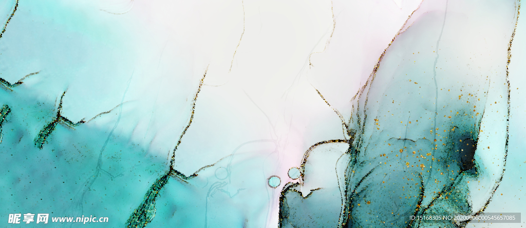 蓝色系创意质感水墨背景