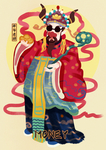 2021年金色国潮牛年中国风