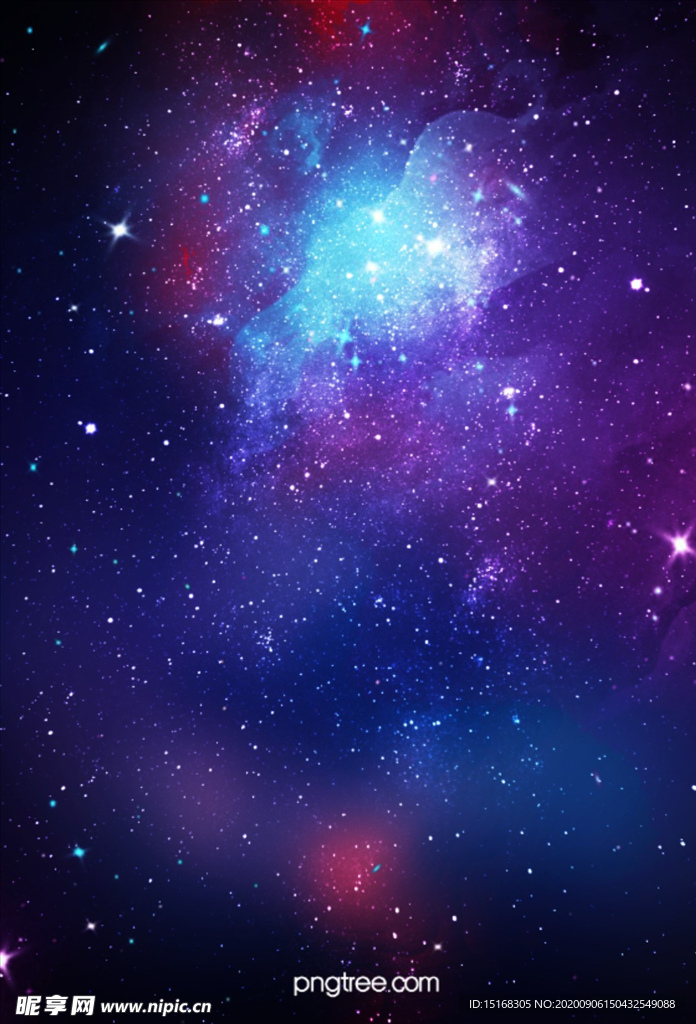 写实风创意手绘星空背景