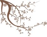 底纹 边框 山水画 硅藻泥矢量