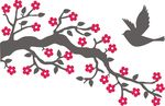 底纹 边框 山水画 硅藻泥矢量