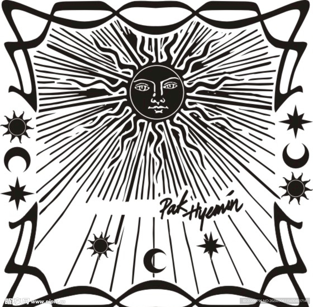 太阳神 矢量图