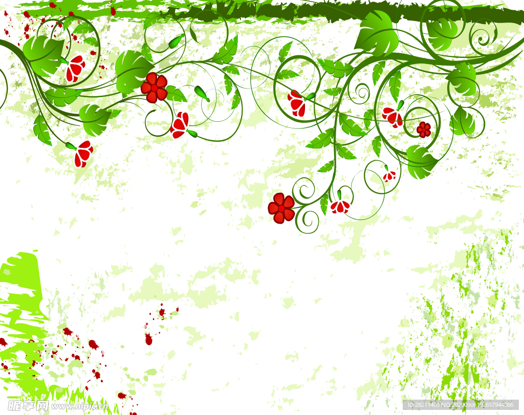 藤曼玫瑰印花数码印花礼盒礼品袋