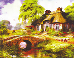 梦话小屋油画