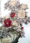 手绘牡丹花古画国画