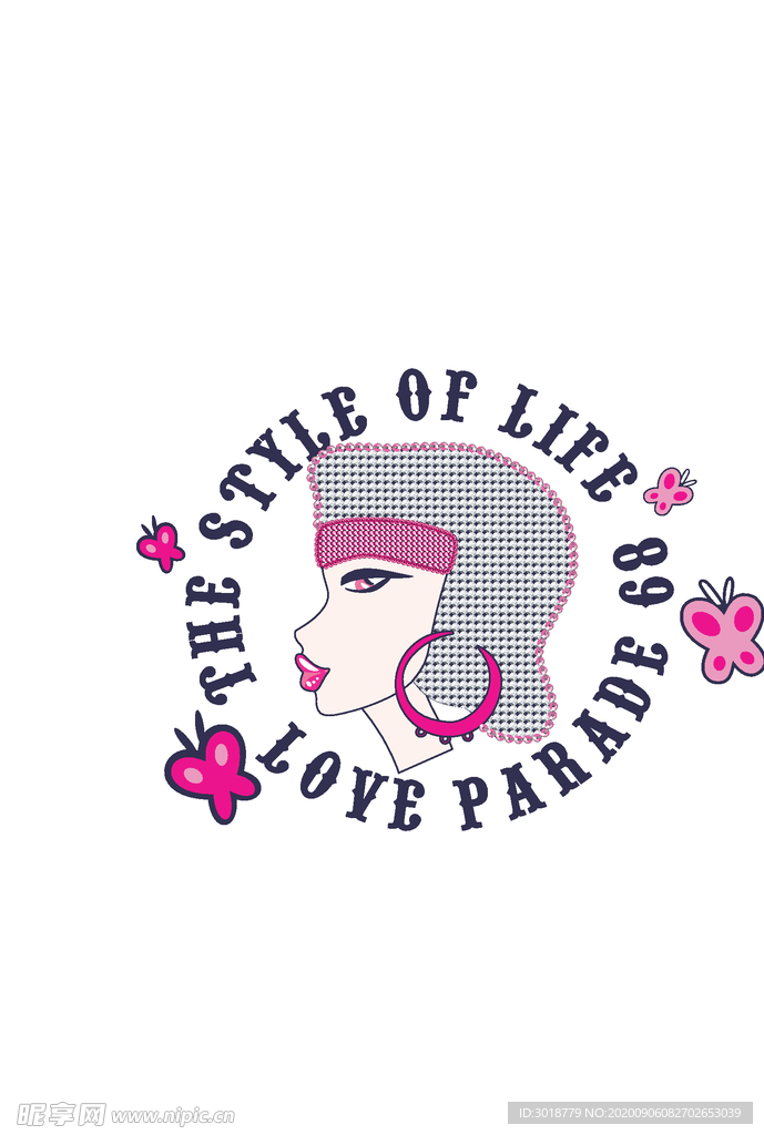 女装人物印花