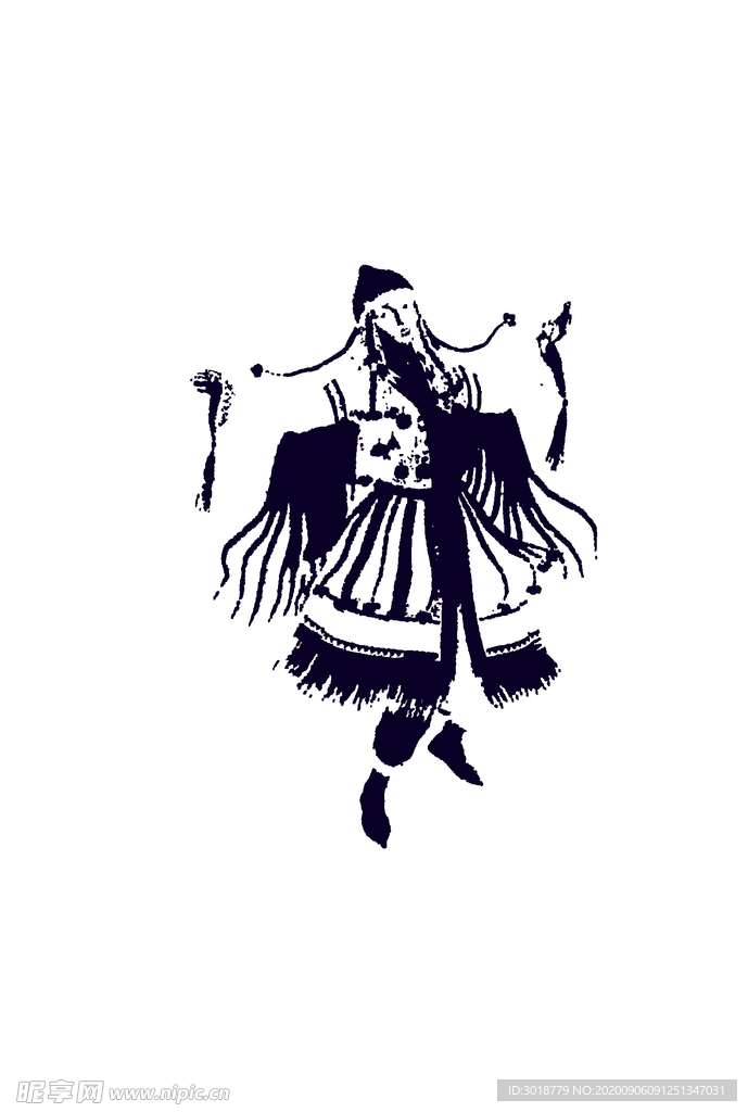女装人物印花