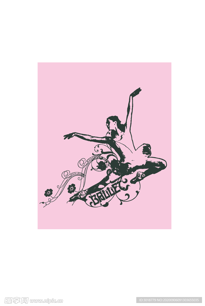 女装人物印花