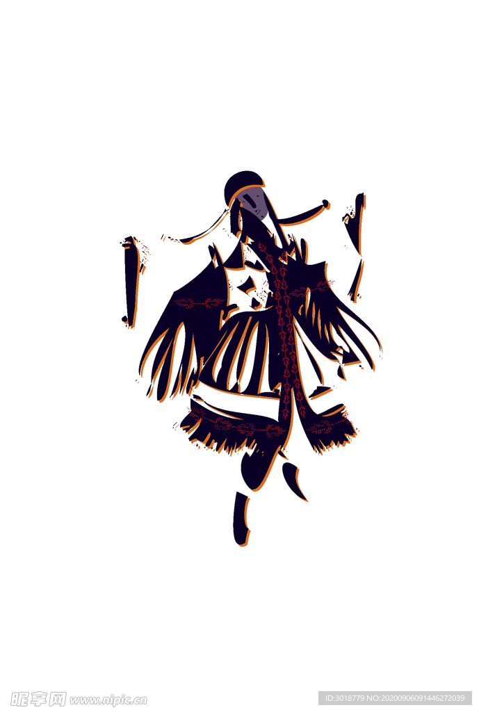 女装人物印花