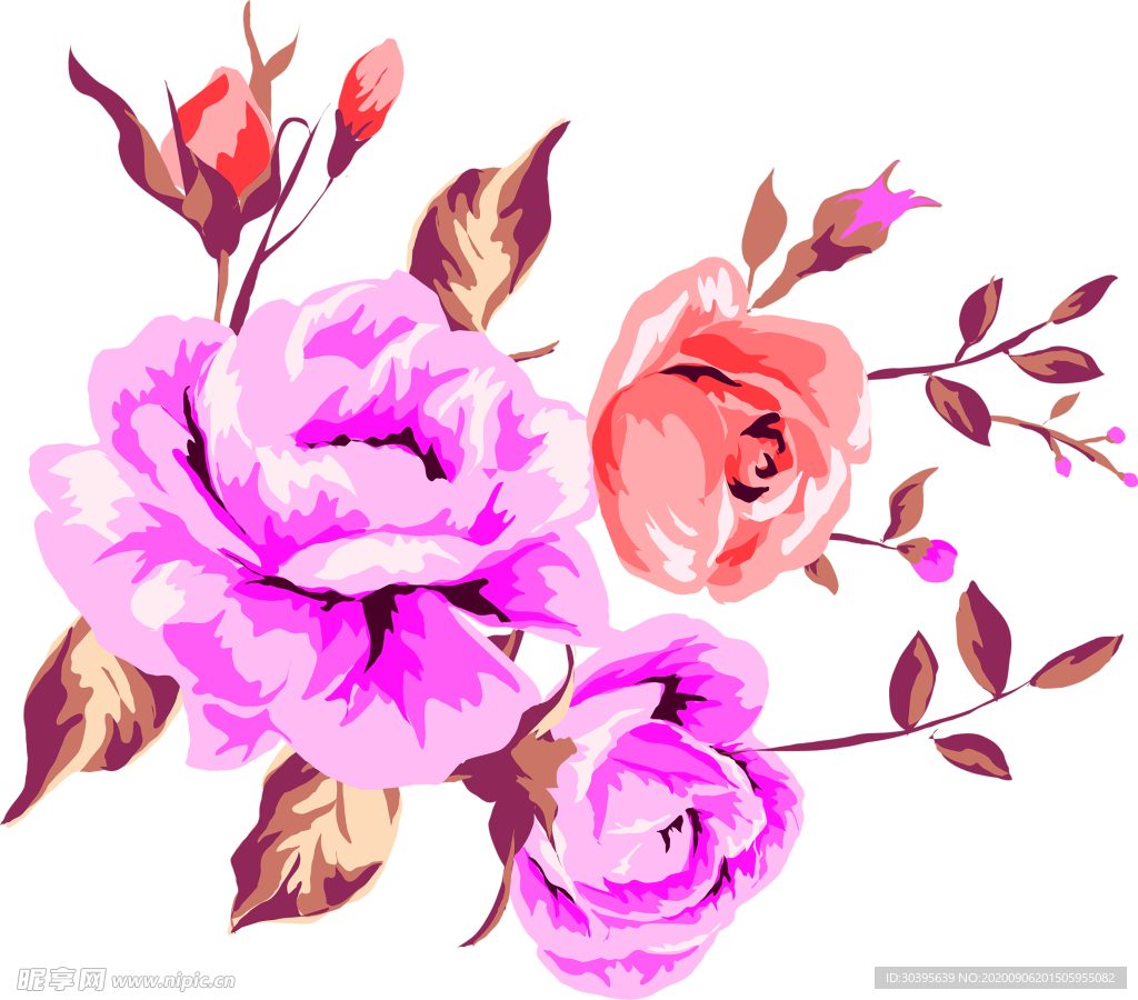 鲜花素材