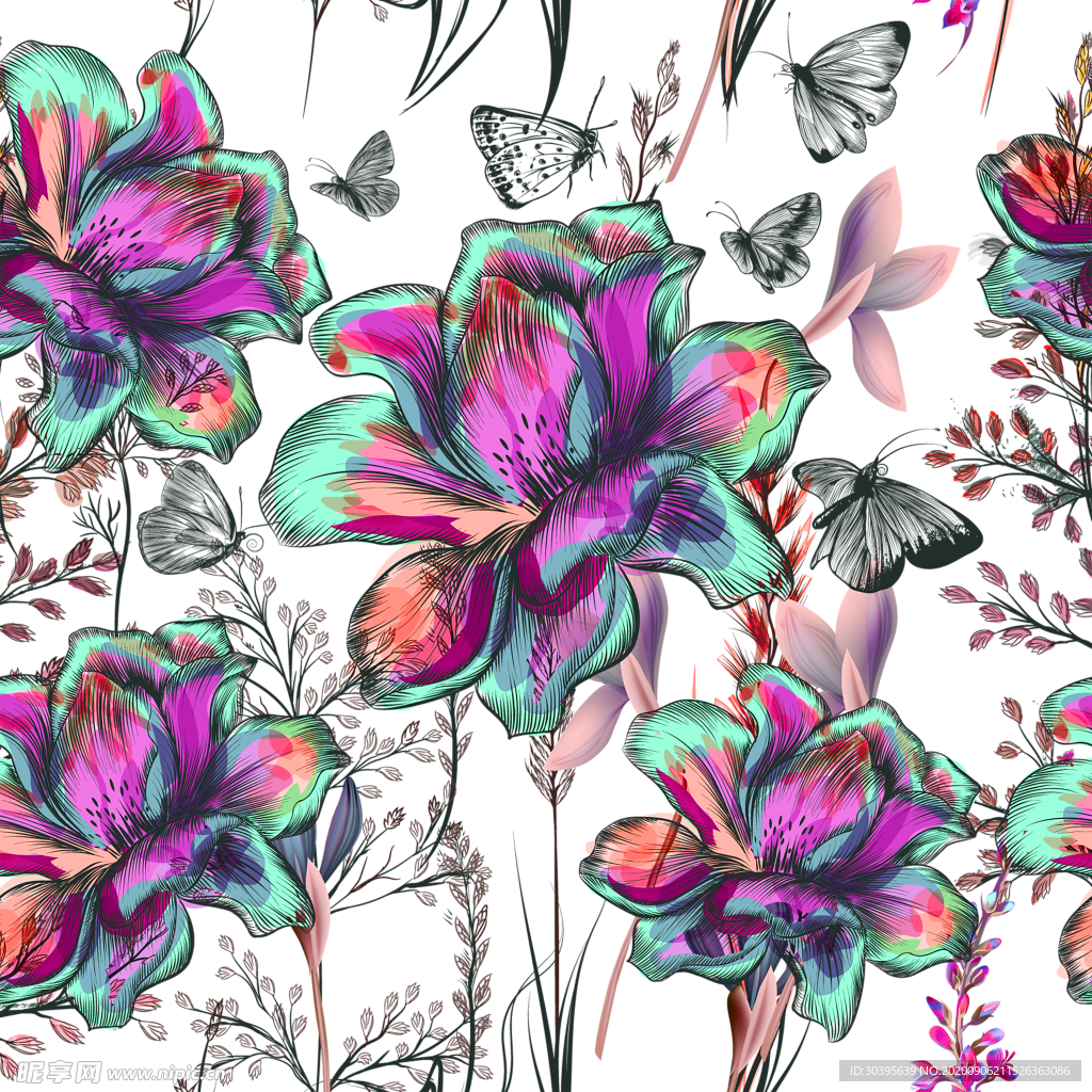 鲜花素材