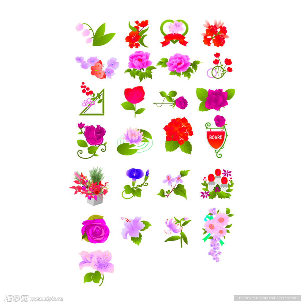 鲜花素材