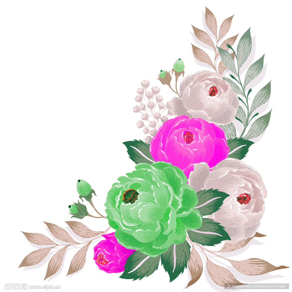 鲜花素材