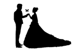 情侣恋人婚纱剪影