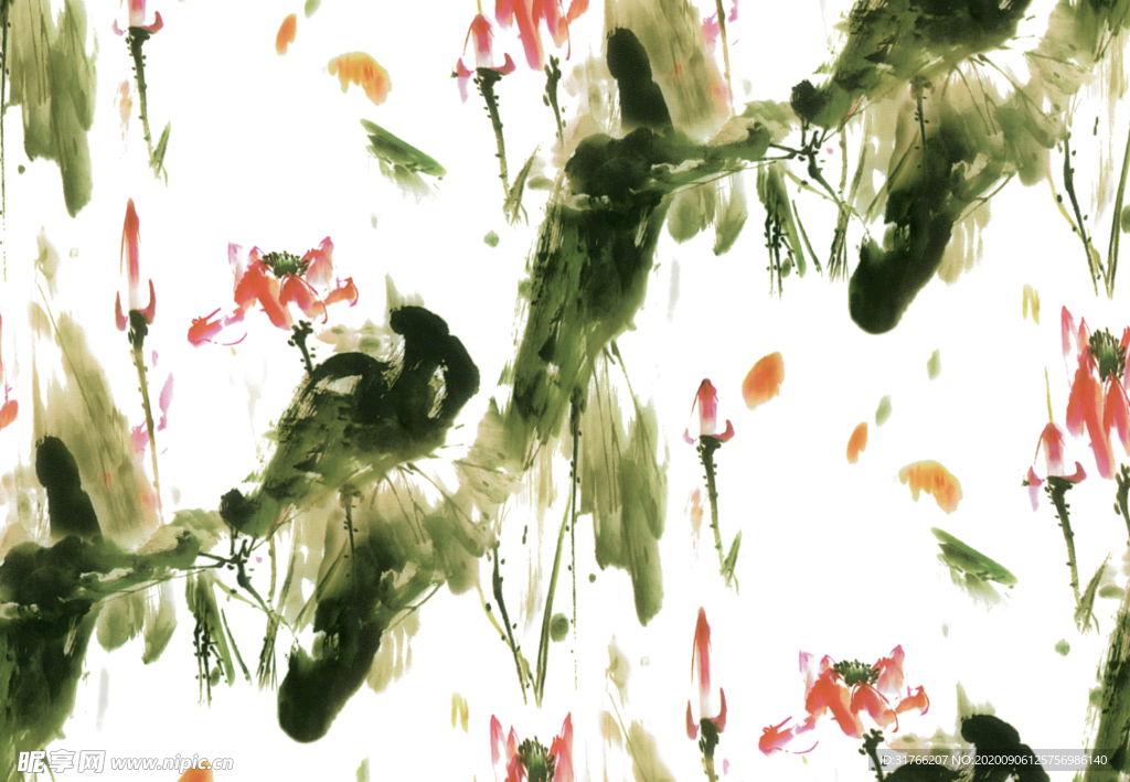 水墨花卉