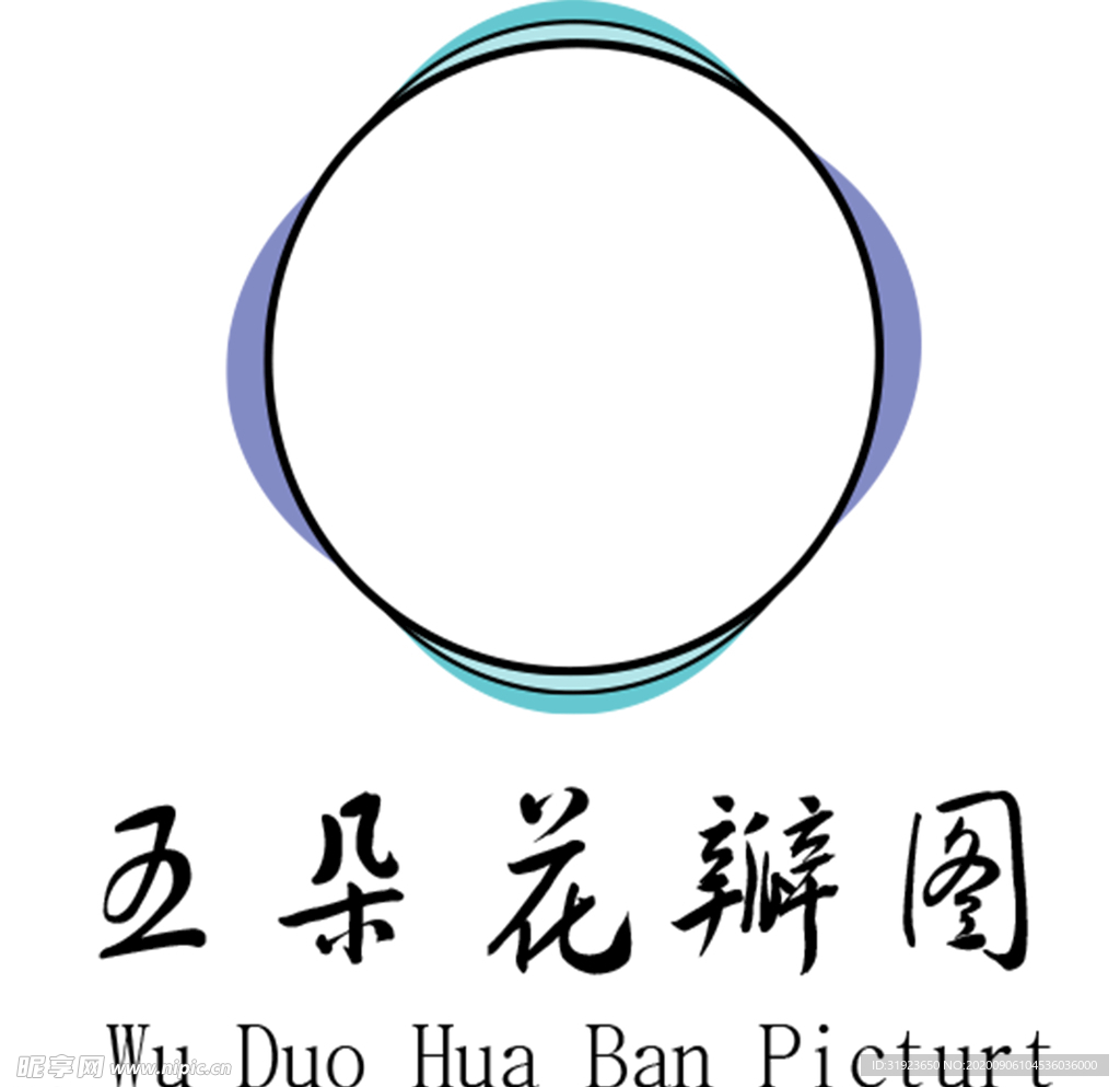 五朵花瓣图