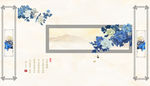 花鸟画 牡丹 背景墙