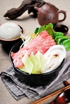 培根粉丝煲配饭