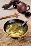 蛋皮鸭血汤