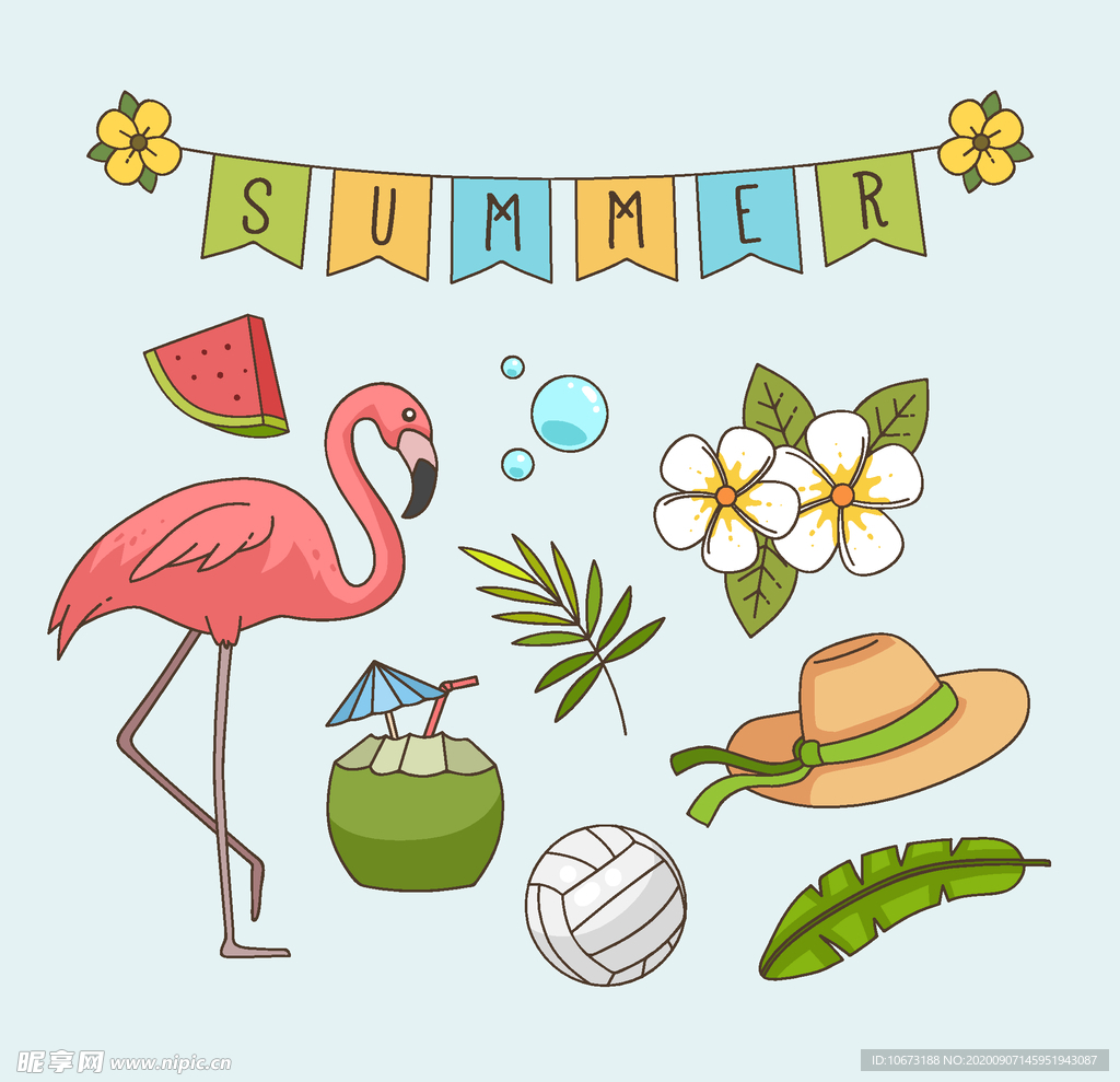 夏日元素