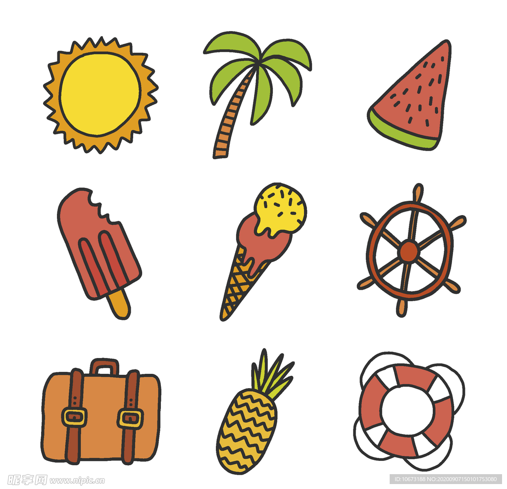 夏日元素