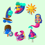 夏日元素