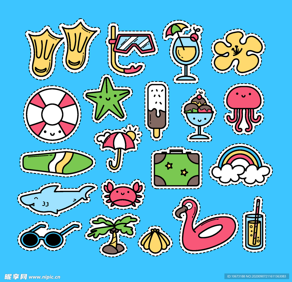 夏日元素