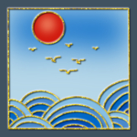 海洋海鸥日出壁纸背景