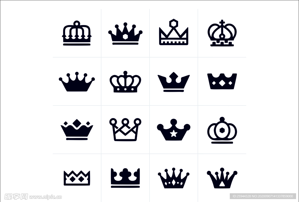 皇冠 图标 标志 皇冠图案